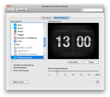 Screensaver Clock Mac